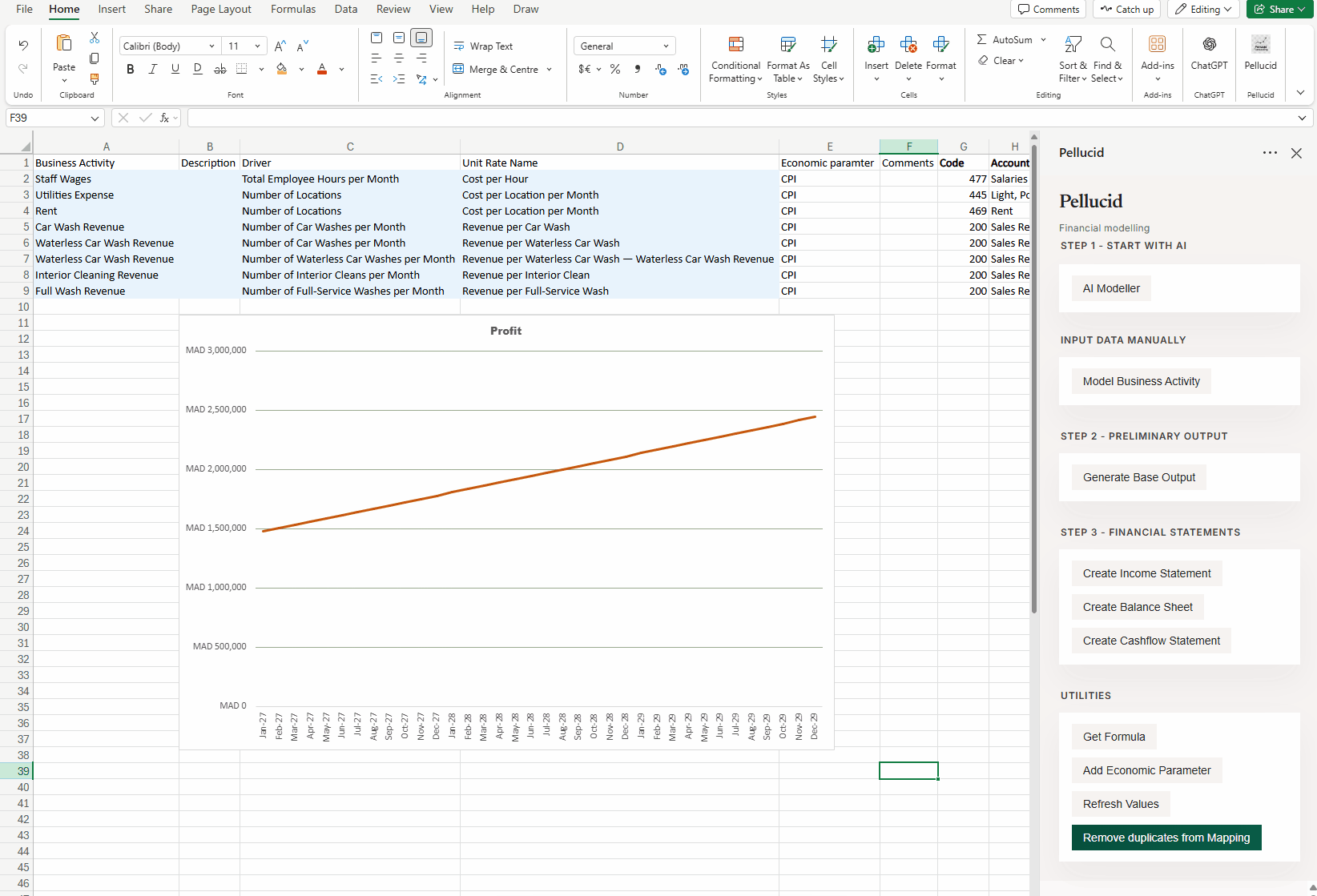 Changing drivers quickly in Pellucid Forecasting.